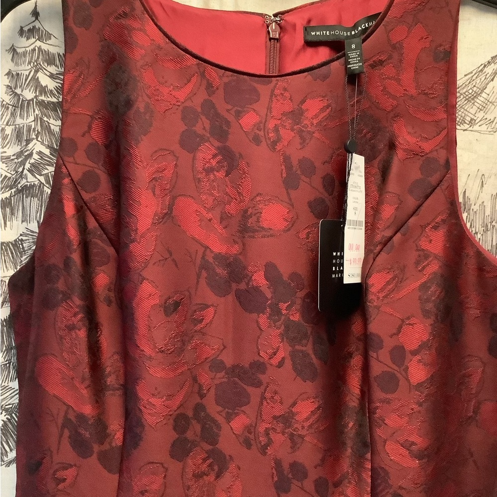 WHBM NWT Lined Hi-Low Dress
